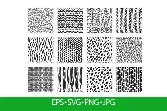 Cute Hand Drawn Seamless Patterns