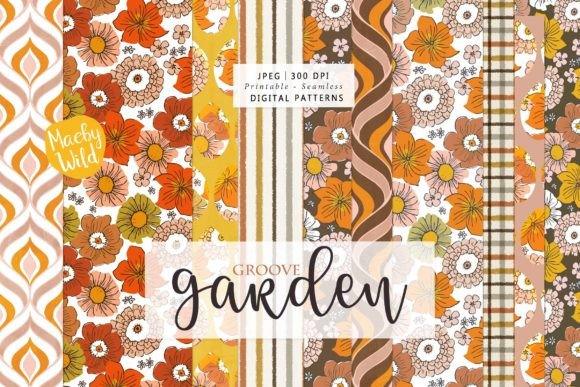 Discover the Charm of Groove Garden Retro Flower Patterns