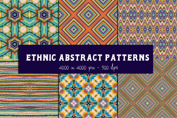 Ethnic Abstract Seamless Patterns