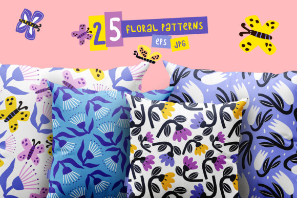 Floral Patterns Pack: A Versatile Design Resource for Creative Projects