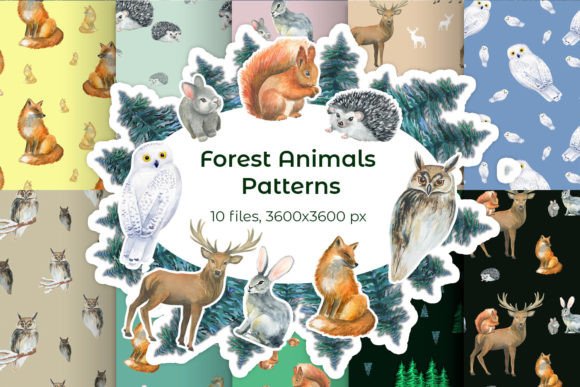 Forest Animals Watercolor Patterns: A Practical Guide for Designers and Crafters