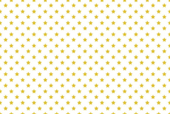 Gold Yellow Seamless Stars Patterns