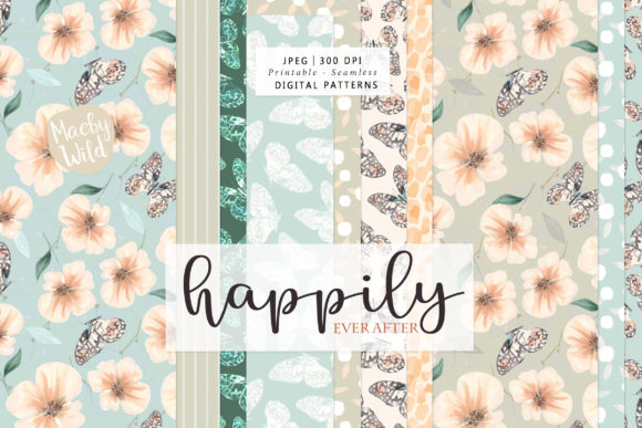 Happily Ever After Seamless Patterns