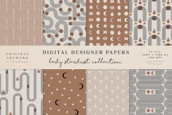 Lady Stardust Seamless Patterns