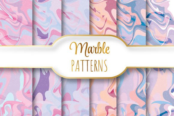 Pastel Marble Patterns for Creative Projects