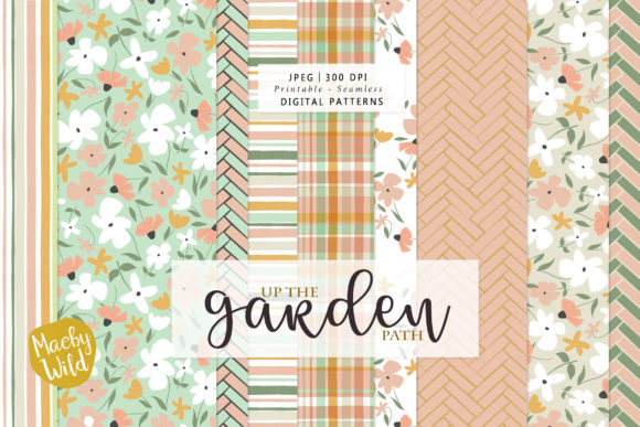 Up the Garden Path Seamless Patterns