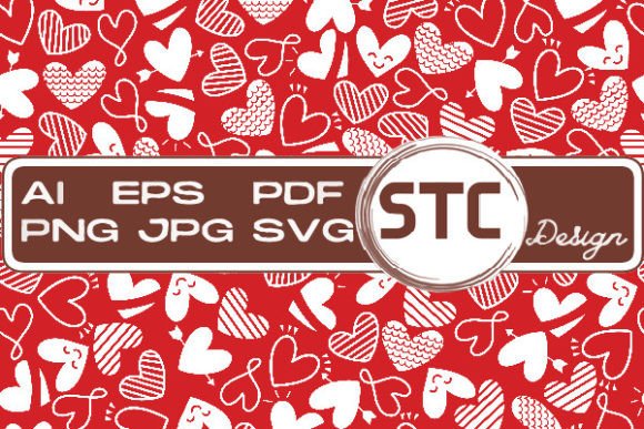 Valentine White & Red Heart Patterns: Seamless Vector Designs for Creative Projects