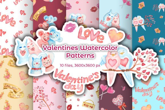 Valentines Watercolor Patterns: Thoughtful Design Meets Everyday Creativity