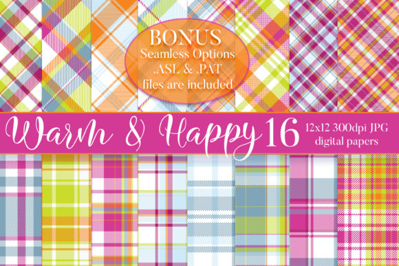 Warm Happy Plaid Papers Styles Patterns