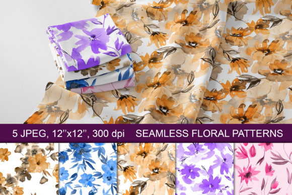 Watercolor Seamless Floral Patterns: A Beautiful Blend of Art and Design